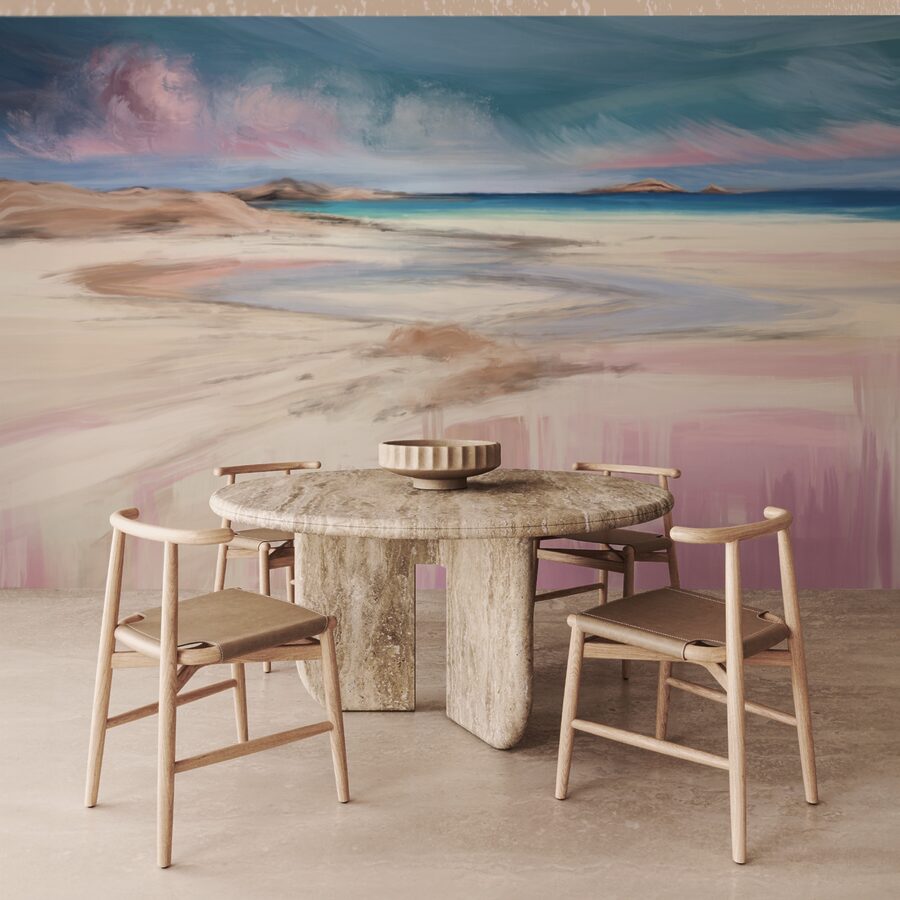 Painting of a beach