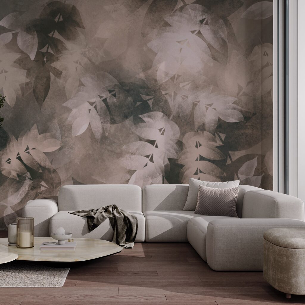 Soft leaves in subtle hues Soft leaves in subtle hues