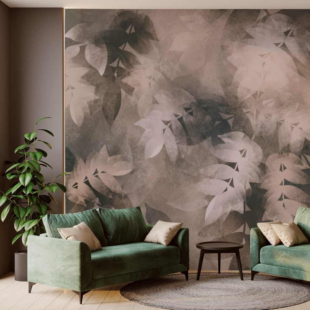 Soft leaves in subtle hues Soft leaves in subtle hues