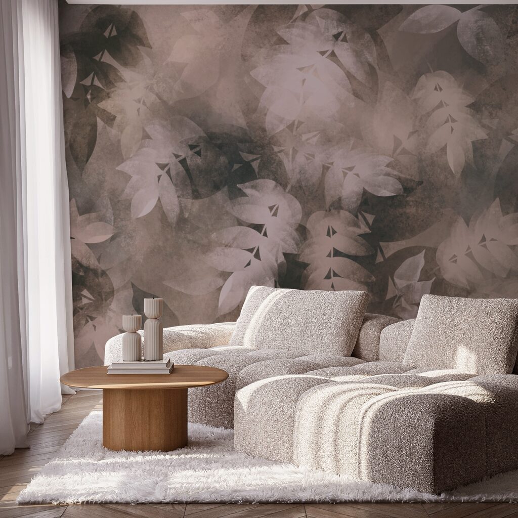 Soft leaves in subtle hues Soft leaves in subtle hues