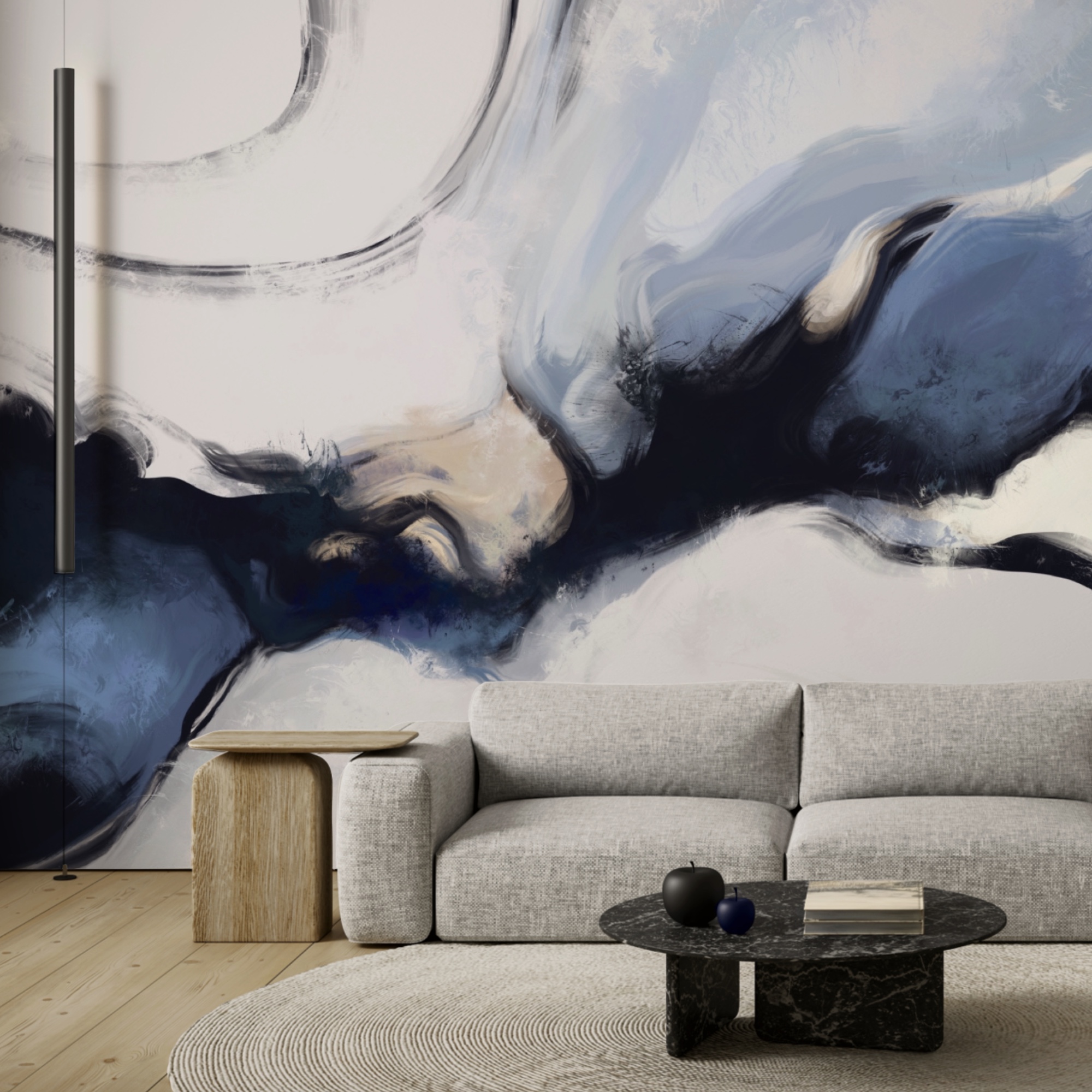 Abstract waves in soft tones Abstract waves in soft tones