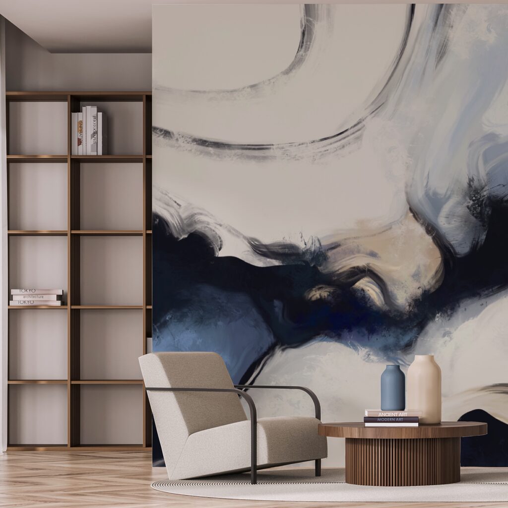 Abstract waves in soft tones Abstract waves in soft tones