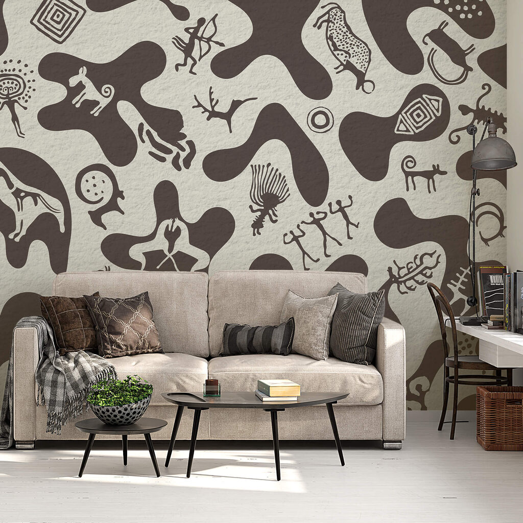 Pattern of drawings on a surface Pattern of drawings on a surface