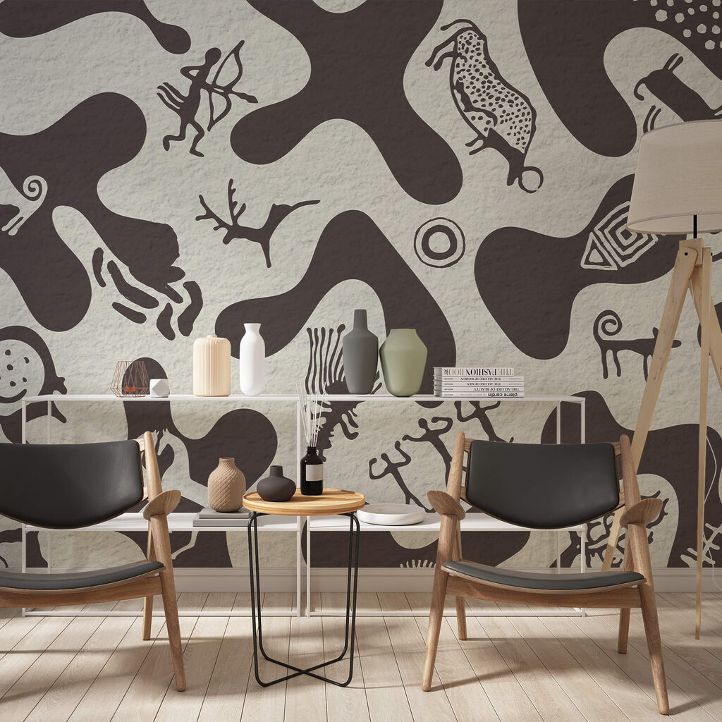 Pattern of drawings on a surface Pattern of drawings on a surface