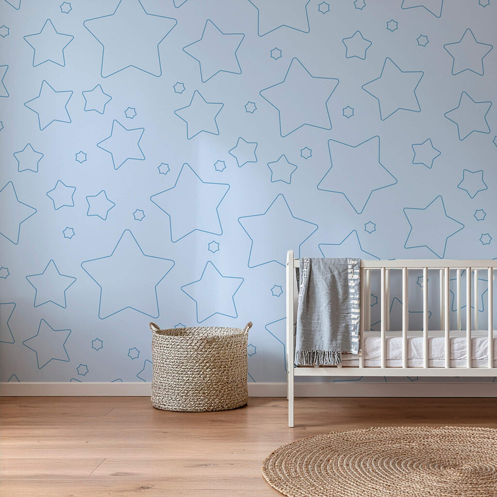 Blue background with stars Blue background with stars