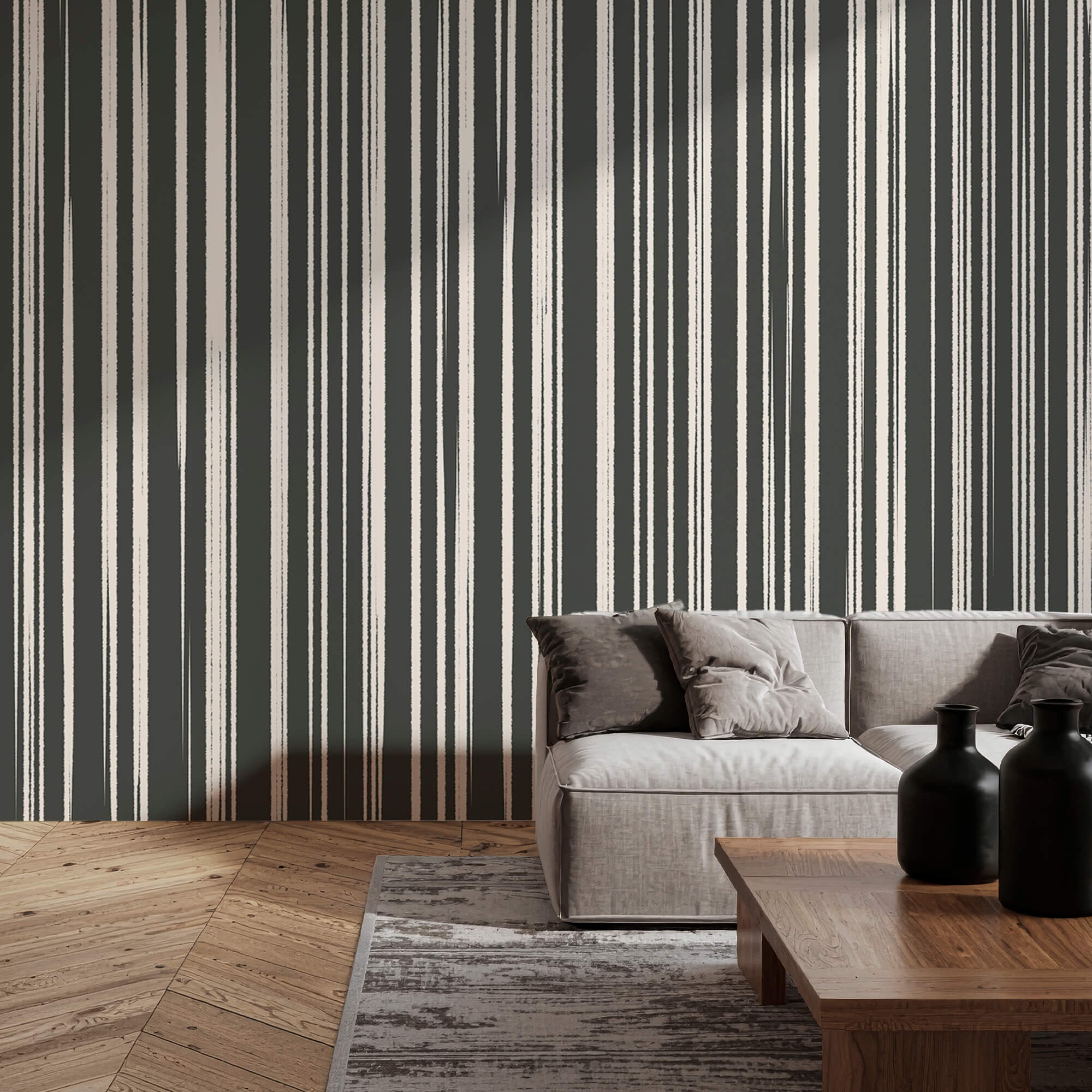 Abstract striped pattern in neutral tones