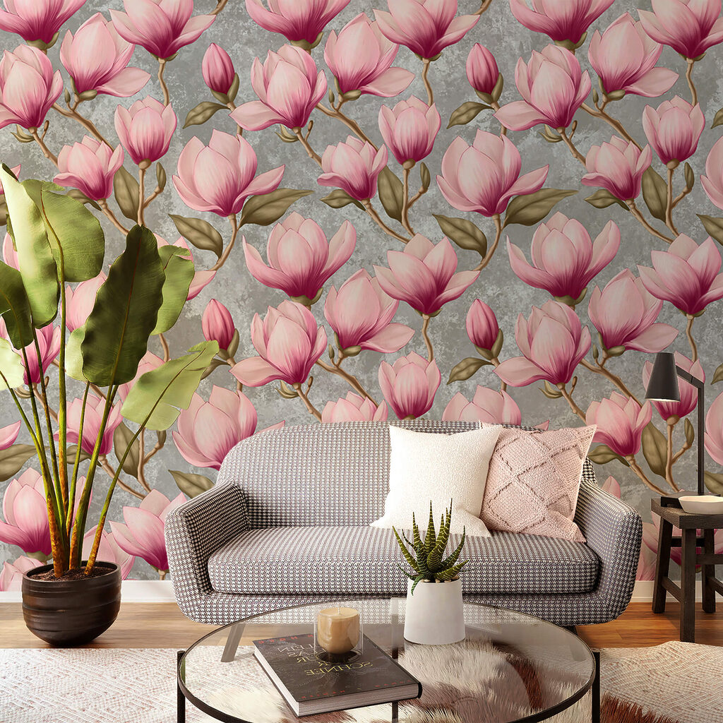 Pattern of pink flowers Pattern of pink flowers