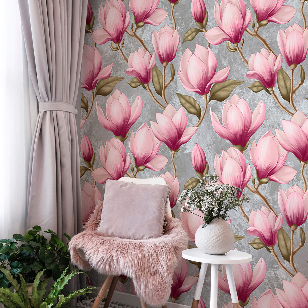 Pattern of pink flowers Pattern of pink flowers