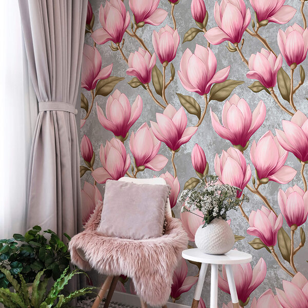 Pattern of pink flowers Pattern of pink flowers