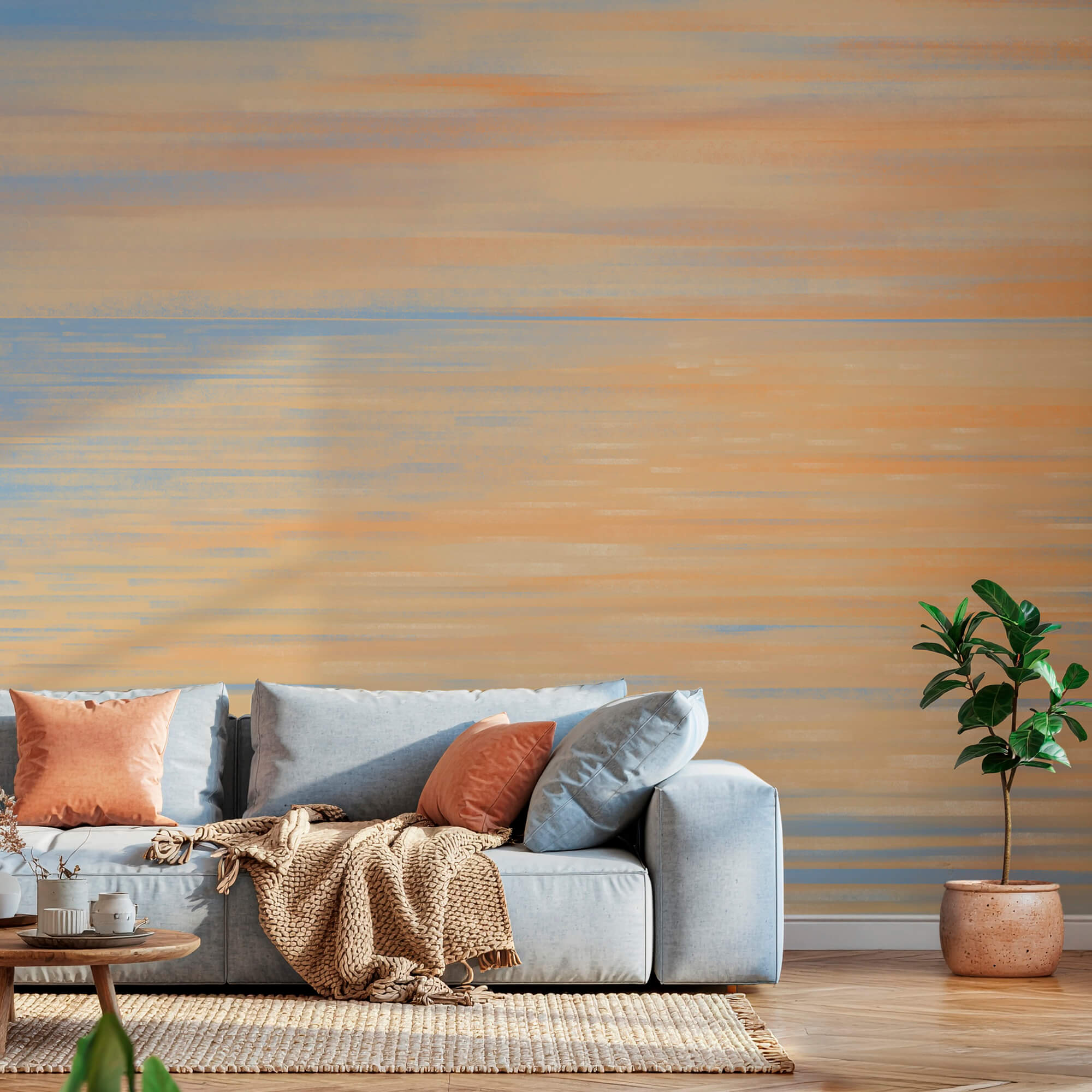 Blue and orange sky Blue and orange sky