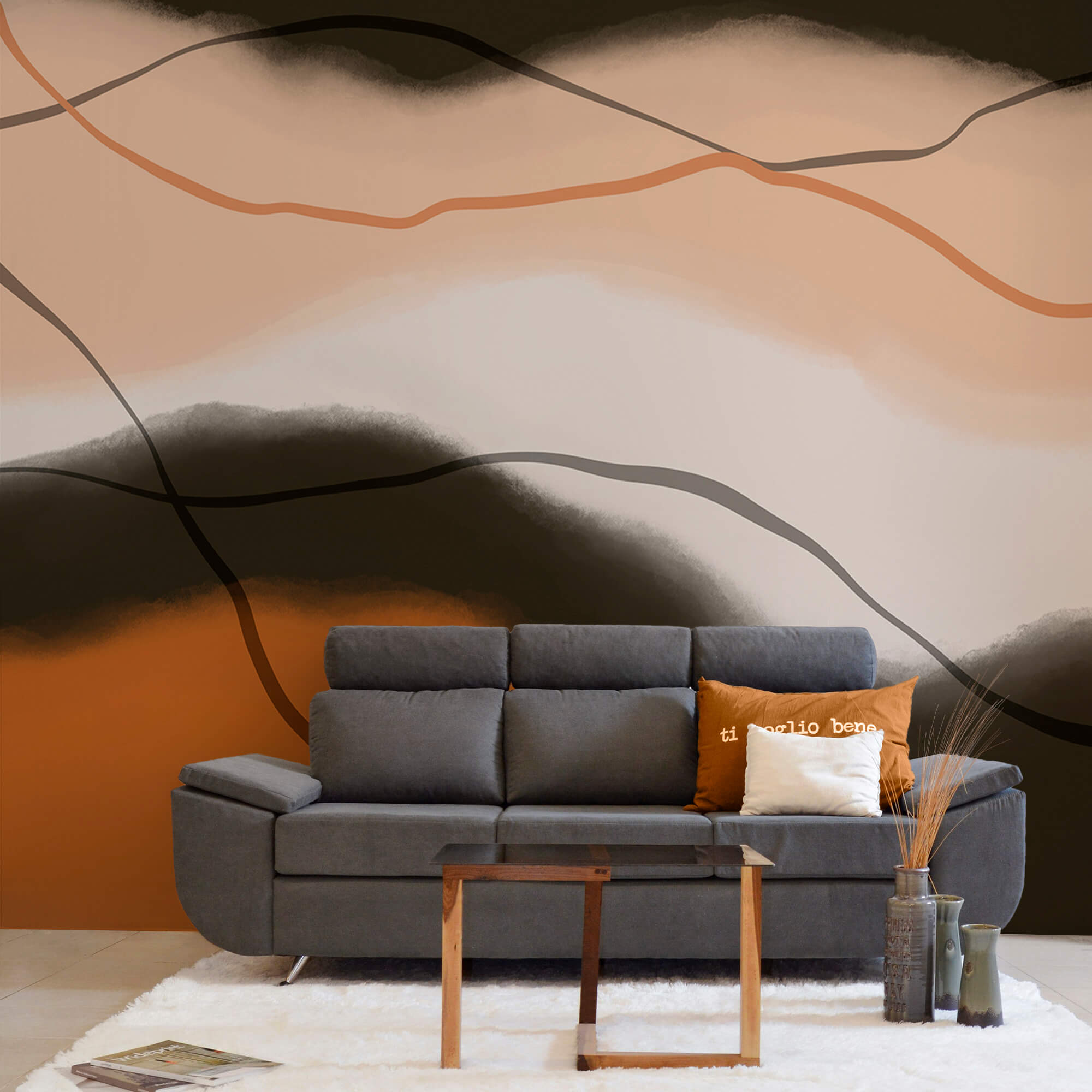 Soft hues in flowing harmony