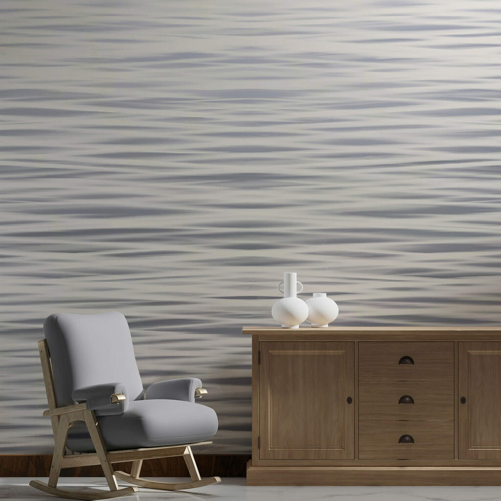 Waves dancing on a tranquil surface