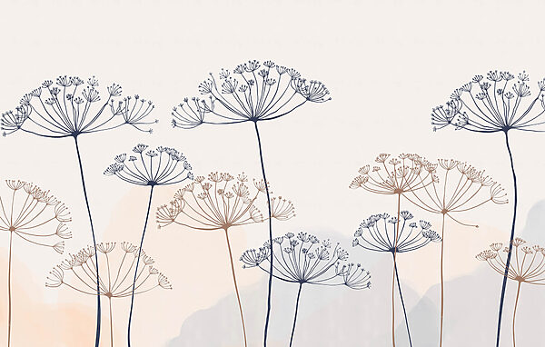 Group of flowers with a white background Group of flowers with a white background