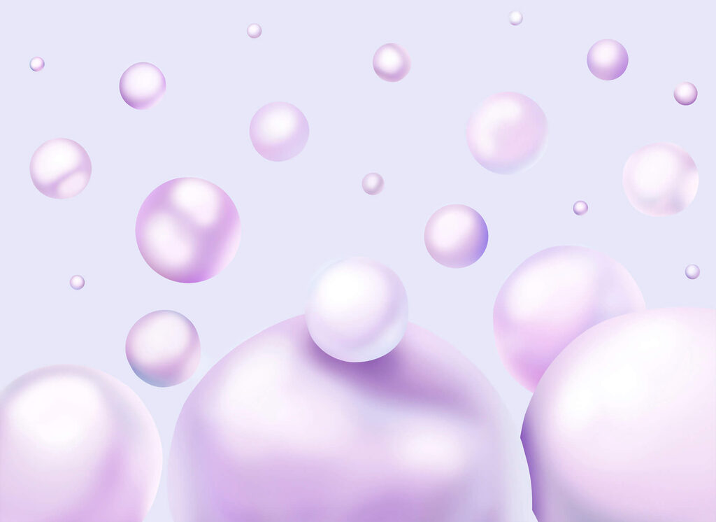 Group of purple bubbles Group of purple bubbles