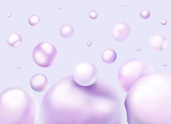 Group of purple bubbles Group of purple bubbles