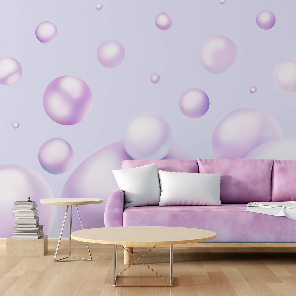 Group of purple bubbles Group of purple bubbles
