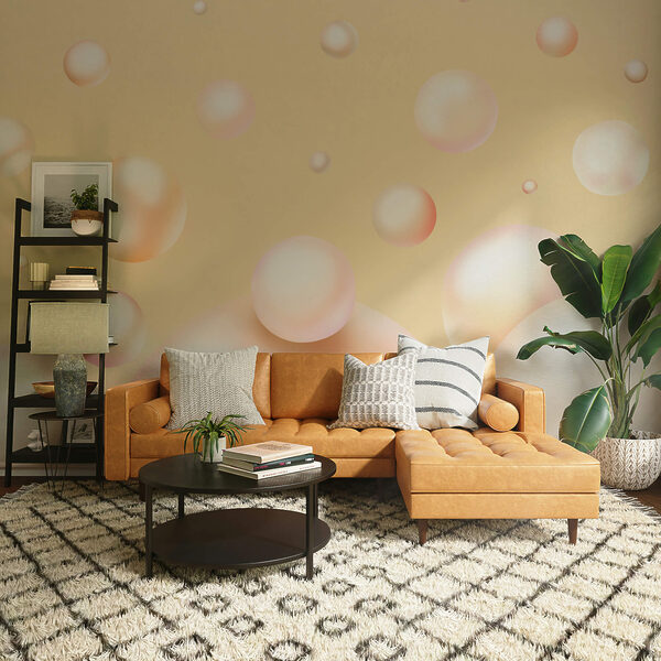 Floating orbs create a dreamlike scene Floating orbs create a dreamlike scene