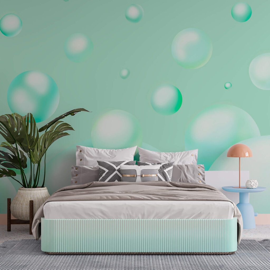 Group of bubbles floating in the air Group of bubbles floating in the air