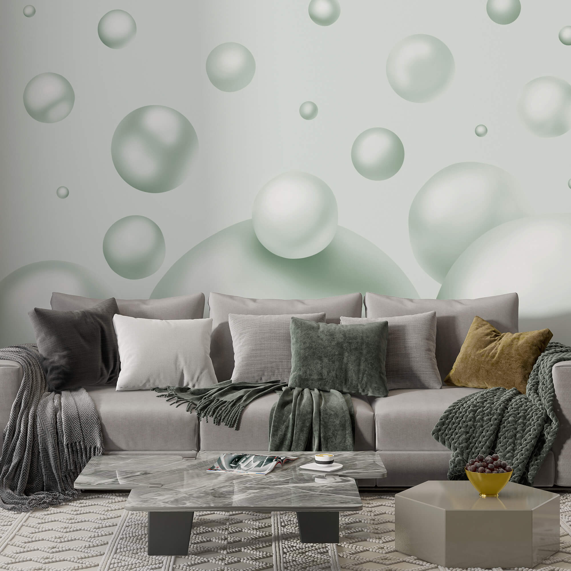 Group of white balls