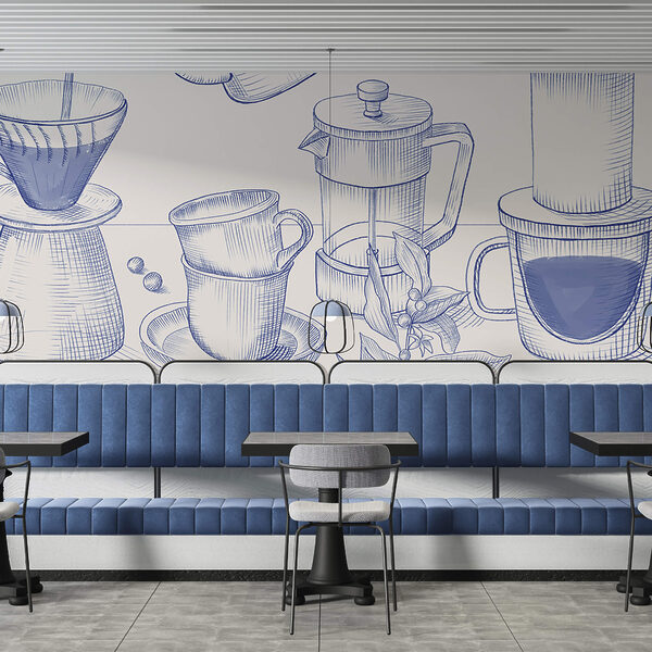 Wall murals Drawing of coffee brewing process (SKU: t00275v1) Wall murals Wall murals Drawing of coffee brewing process (SKU: t00275v1)