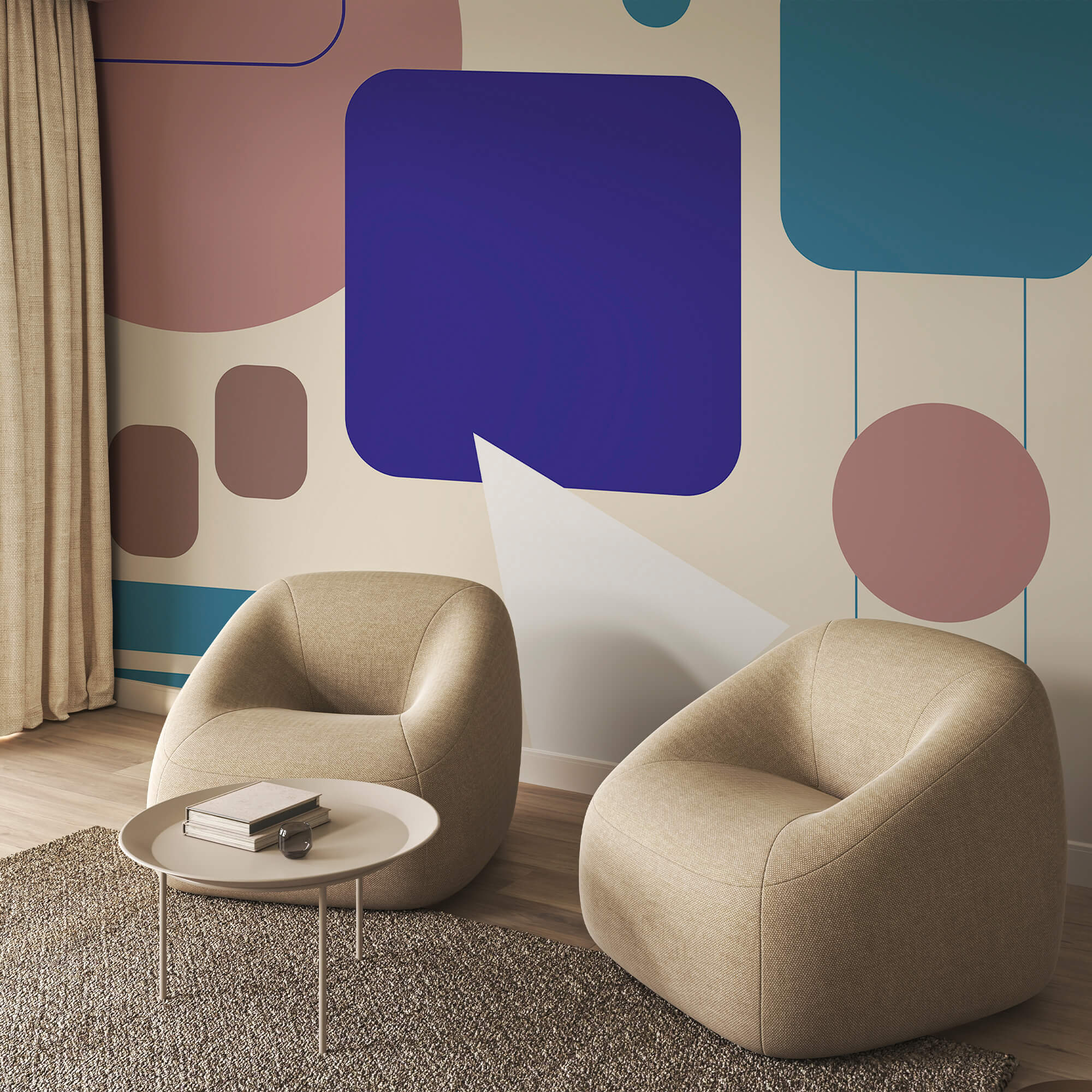 Colorful squares and circles Colorful squares and circles