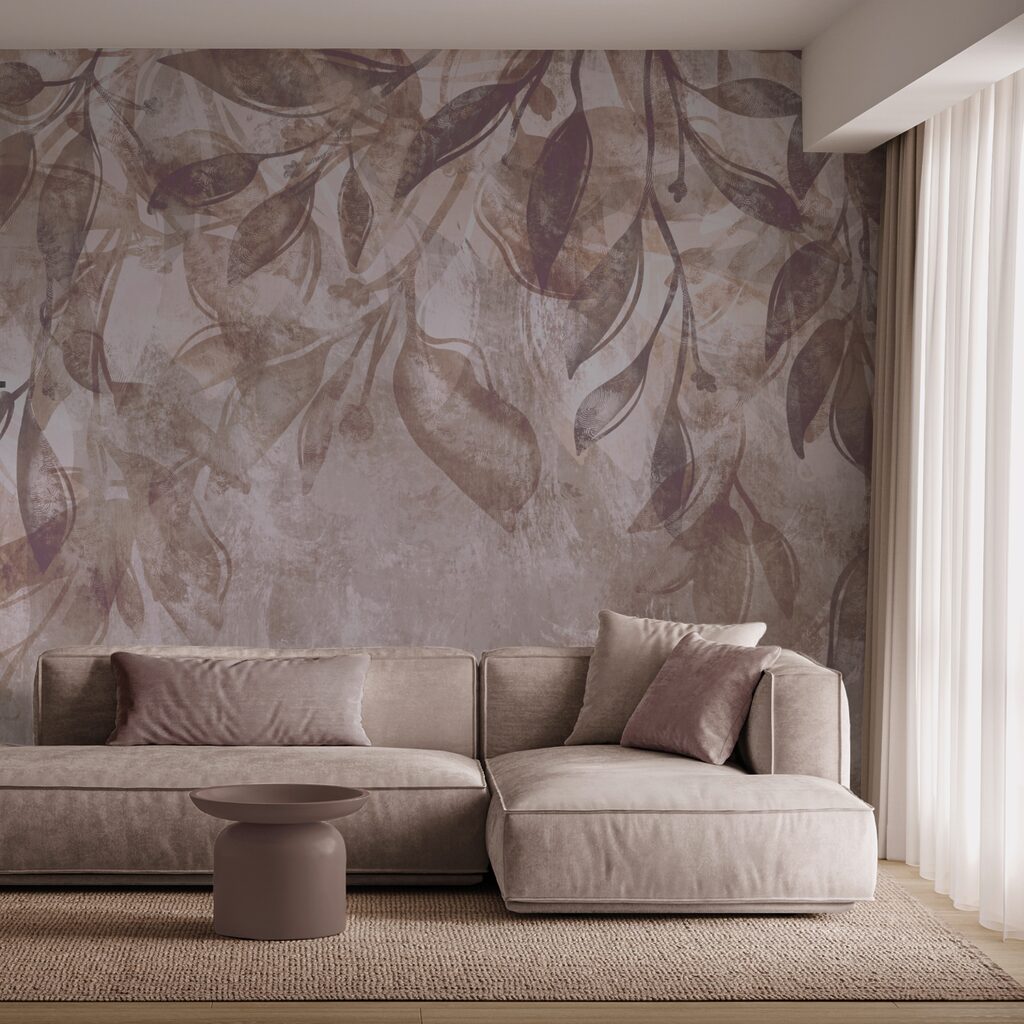 Drifting leaves in soft hues