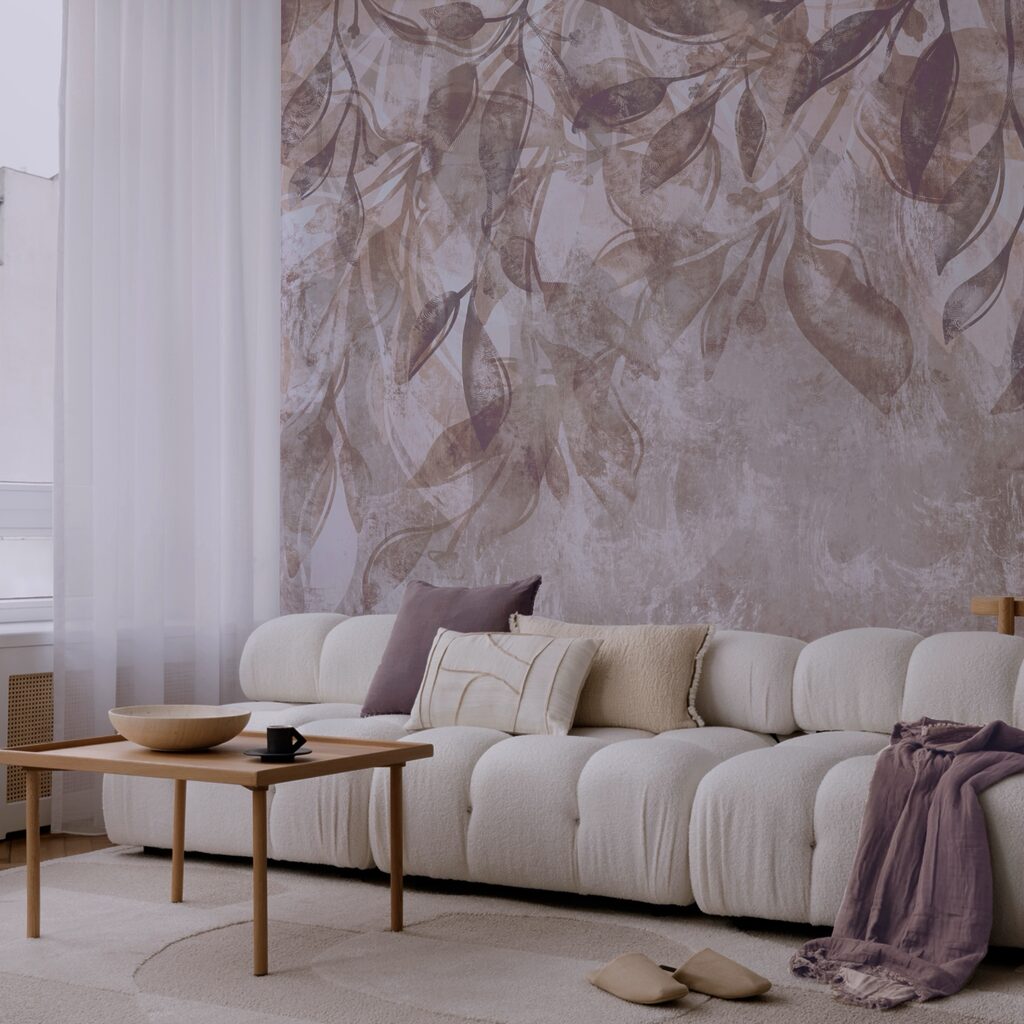 Drifting leaves in soft hues