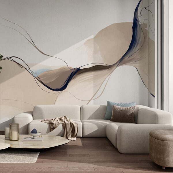 - Flowing colors in soft harmony