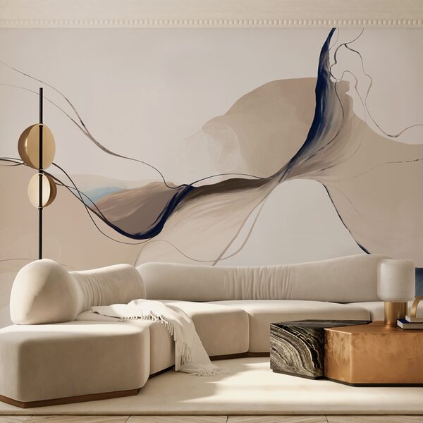 - Flowing colors in soft harmony