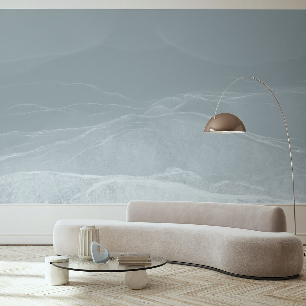 White and gray landscape