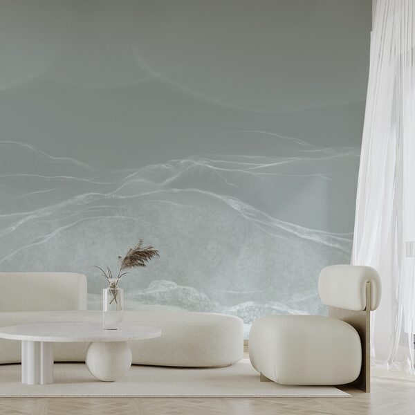 Wall murals Wall murals White and grey landscape (SKU: t00305v1)