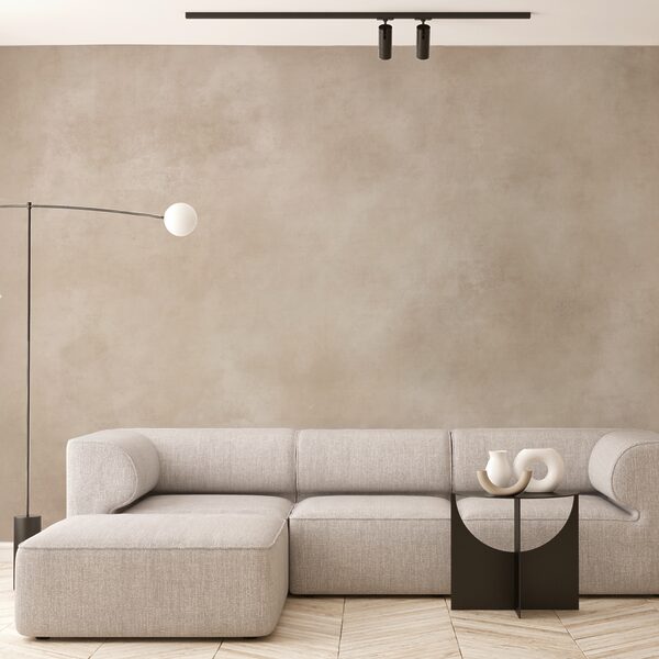 Wall murals White background with brown spots