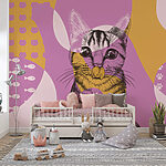 Wall mural Cat with a mouse nose
