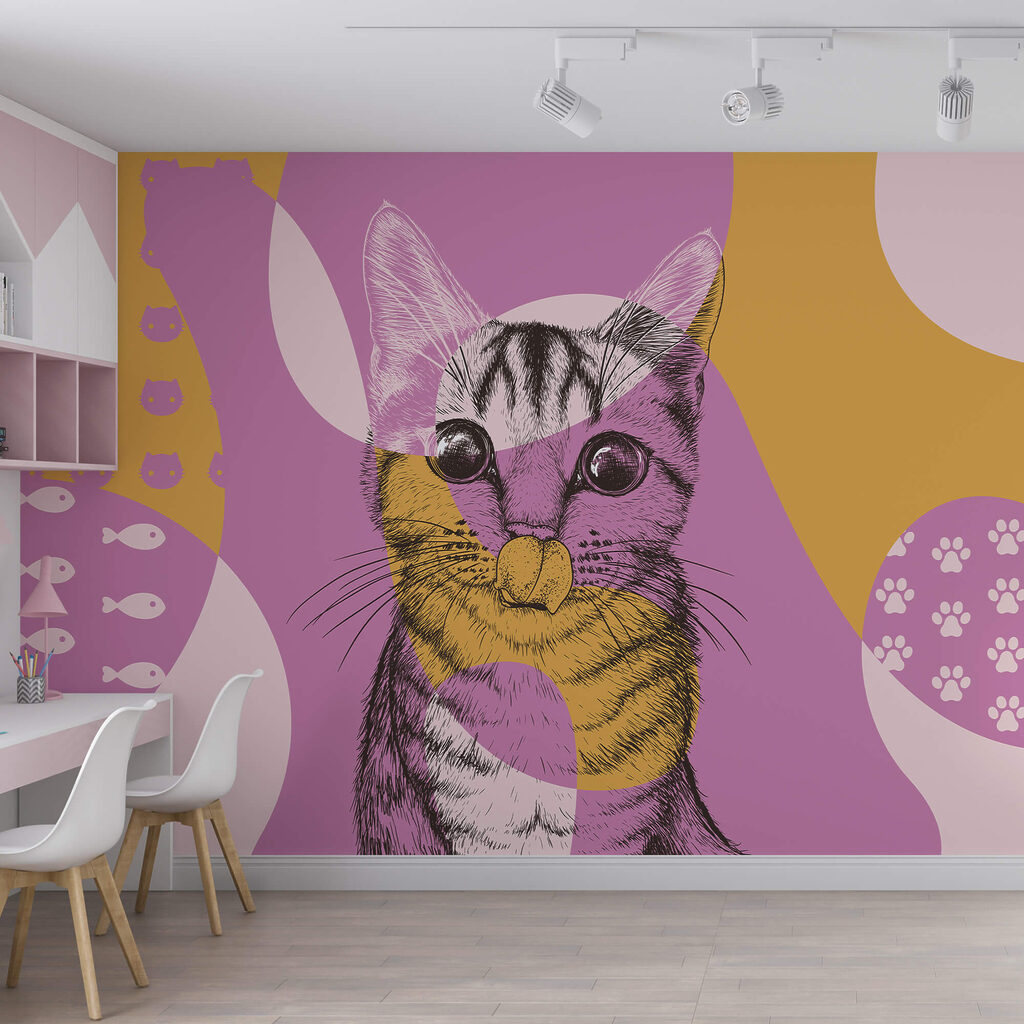 Cat with a mouse nose