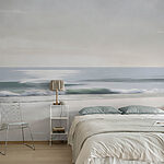 Wall murals Beach with waves and sand