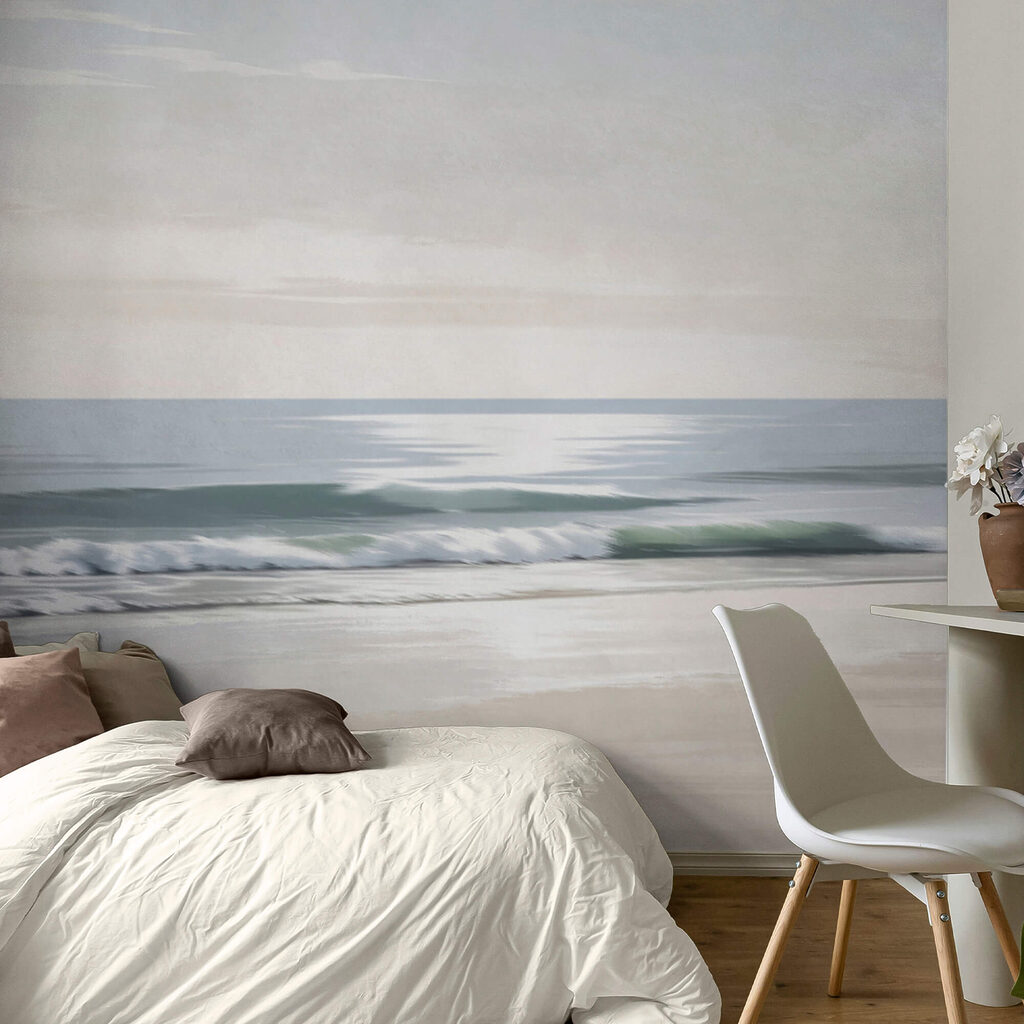 Beach with waves and sand