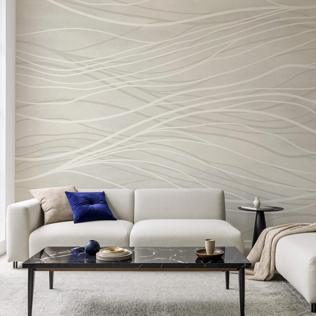 White lines on a white surface