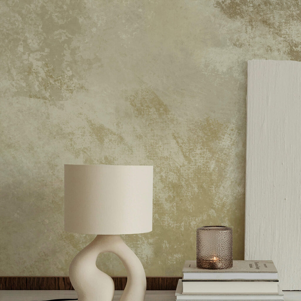 White and brown wall