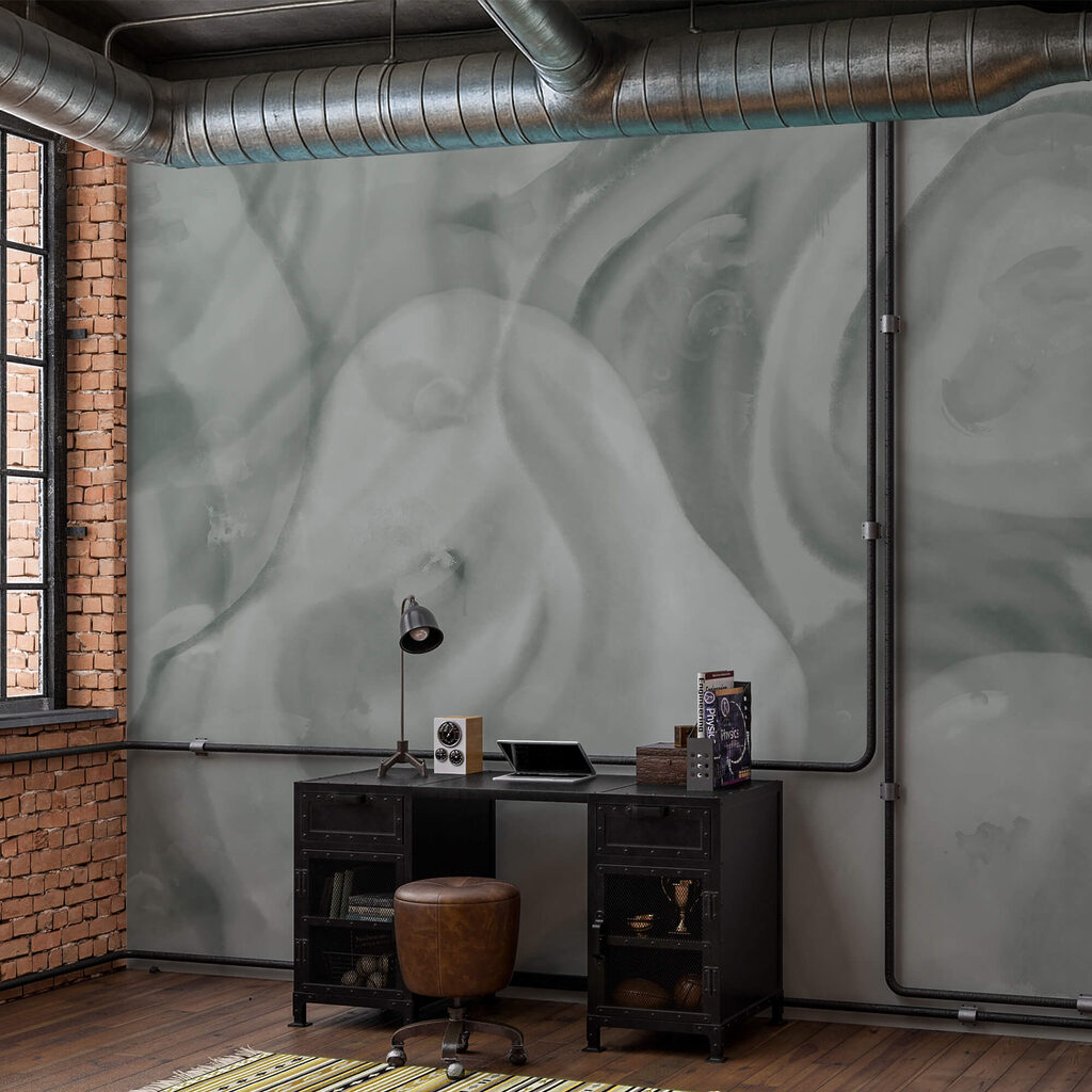 Soft, swirling shapes in gentle tones Soft, swirling shapes in gentle tones