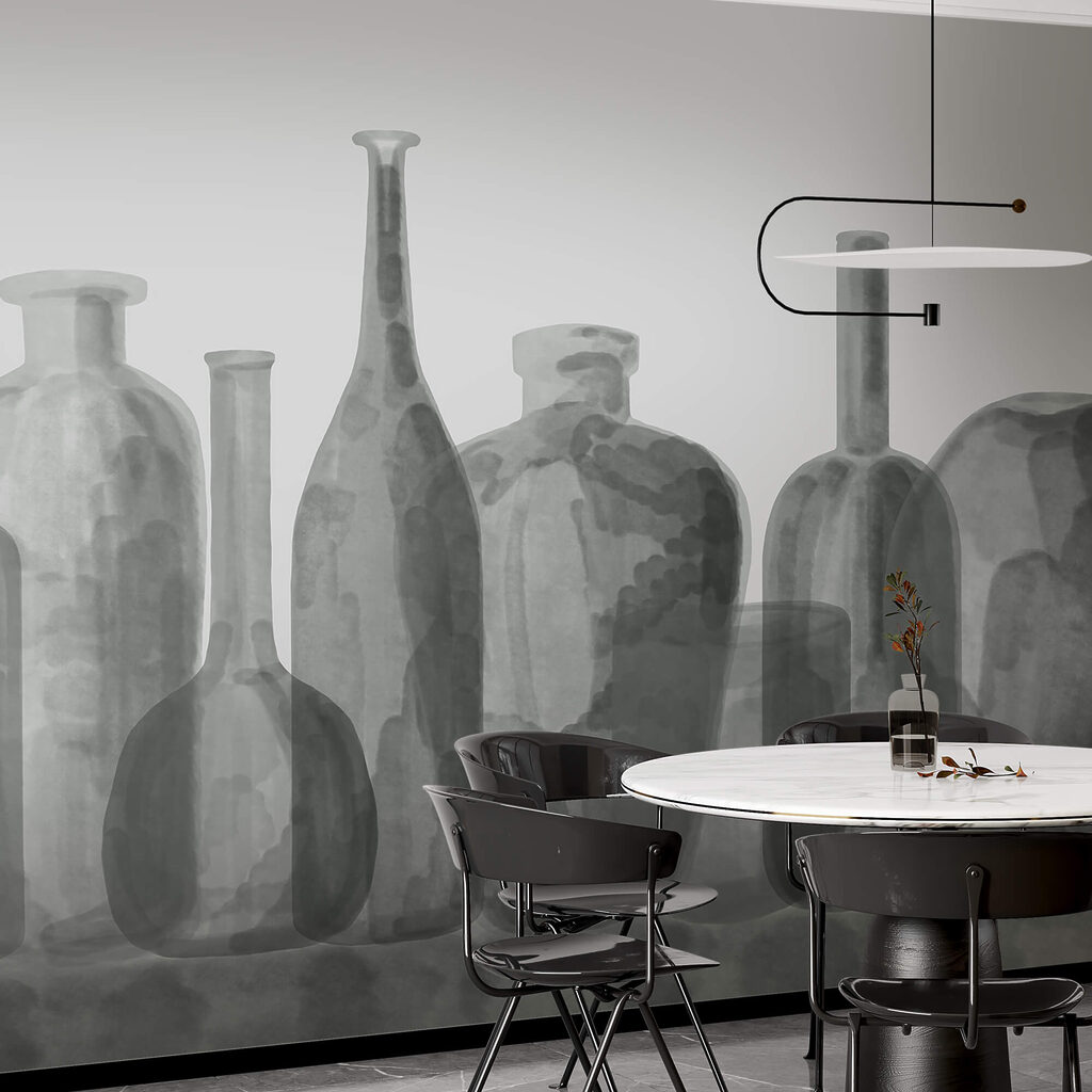 Group of glass bottles