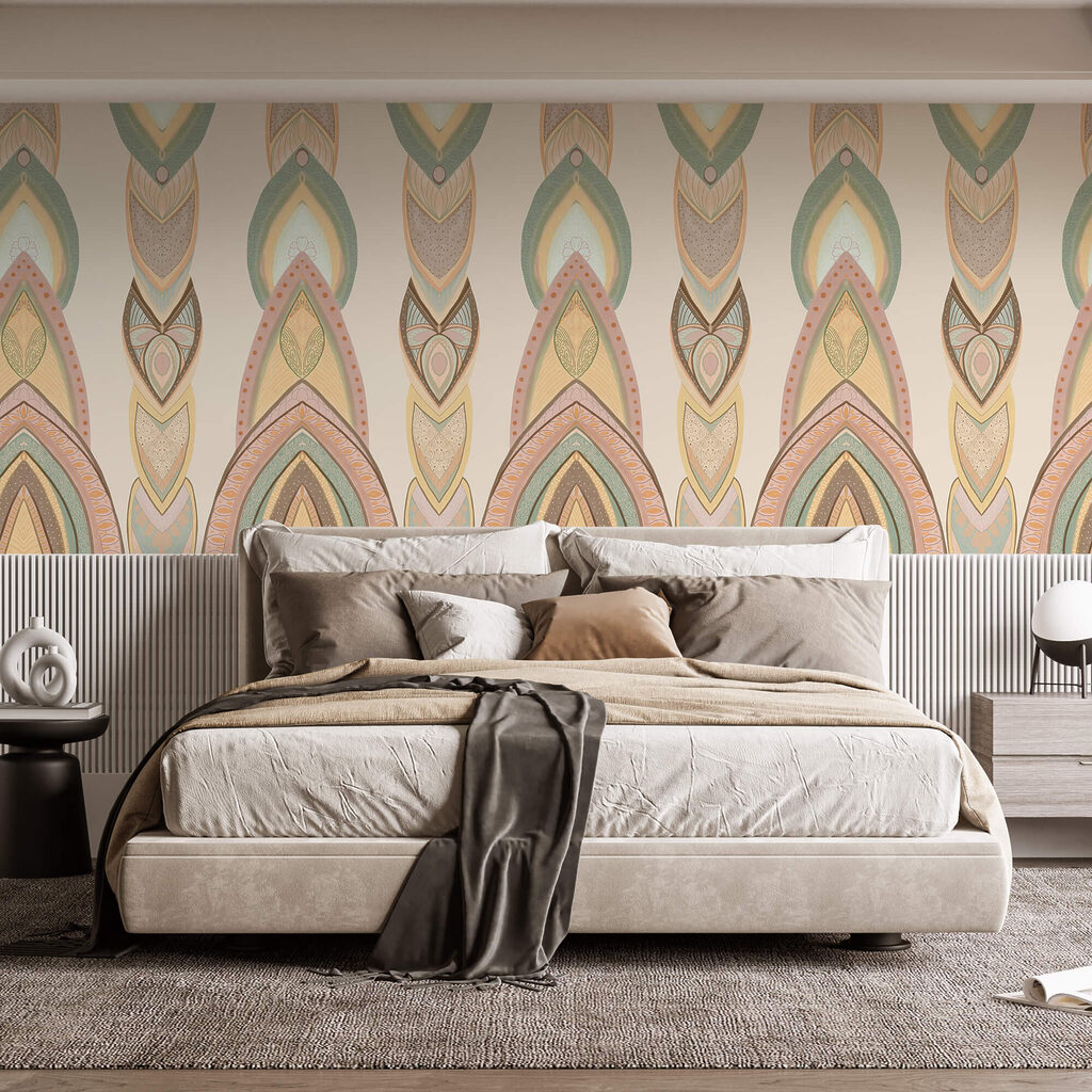 Pattern of colorful shapes