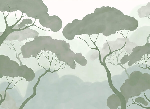 Group of trees with green leaves Group of trees with green leaves