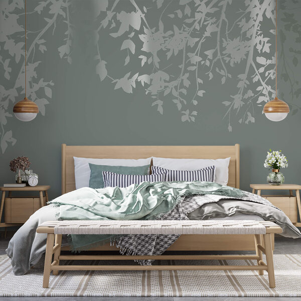 Wall murals Tree branches with leaves (SKU: t00349) Wall murals Wall murals Tree branches with leaves (SKU: t00349)