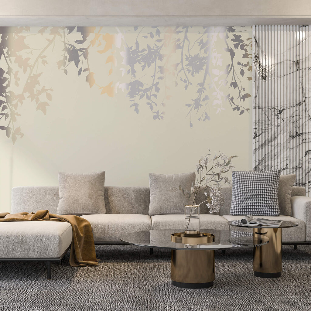 Tree branches with leaves