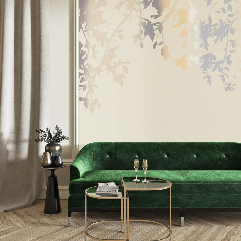 Tree branches with leaves