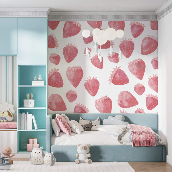 Pattern of strawberries