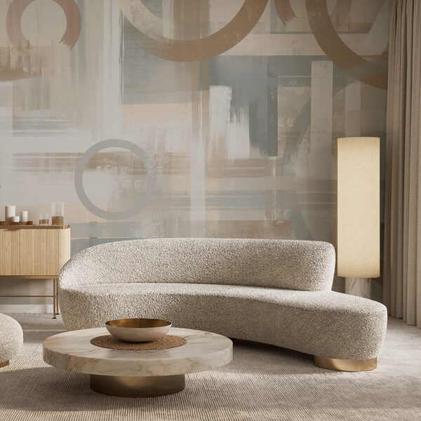 Painting of circles and lines