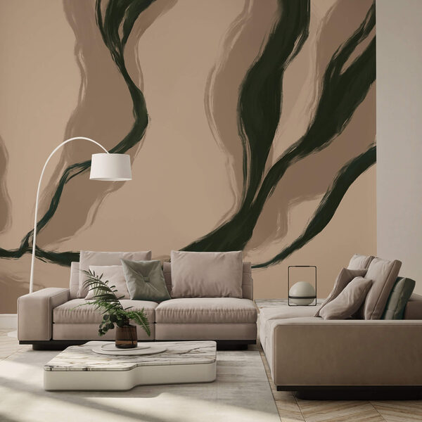 Organic lines in soft hues