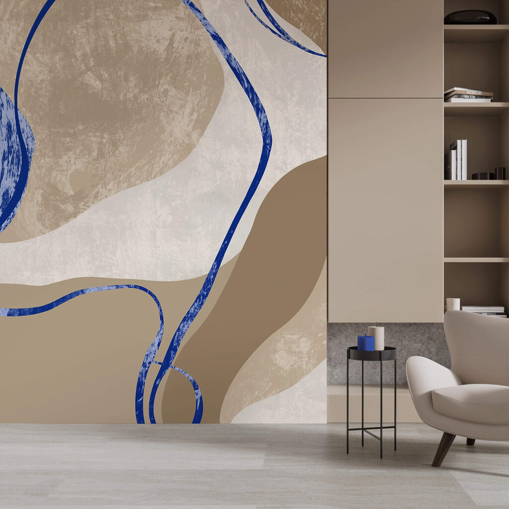 Blue and white pattern