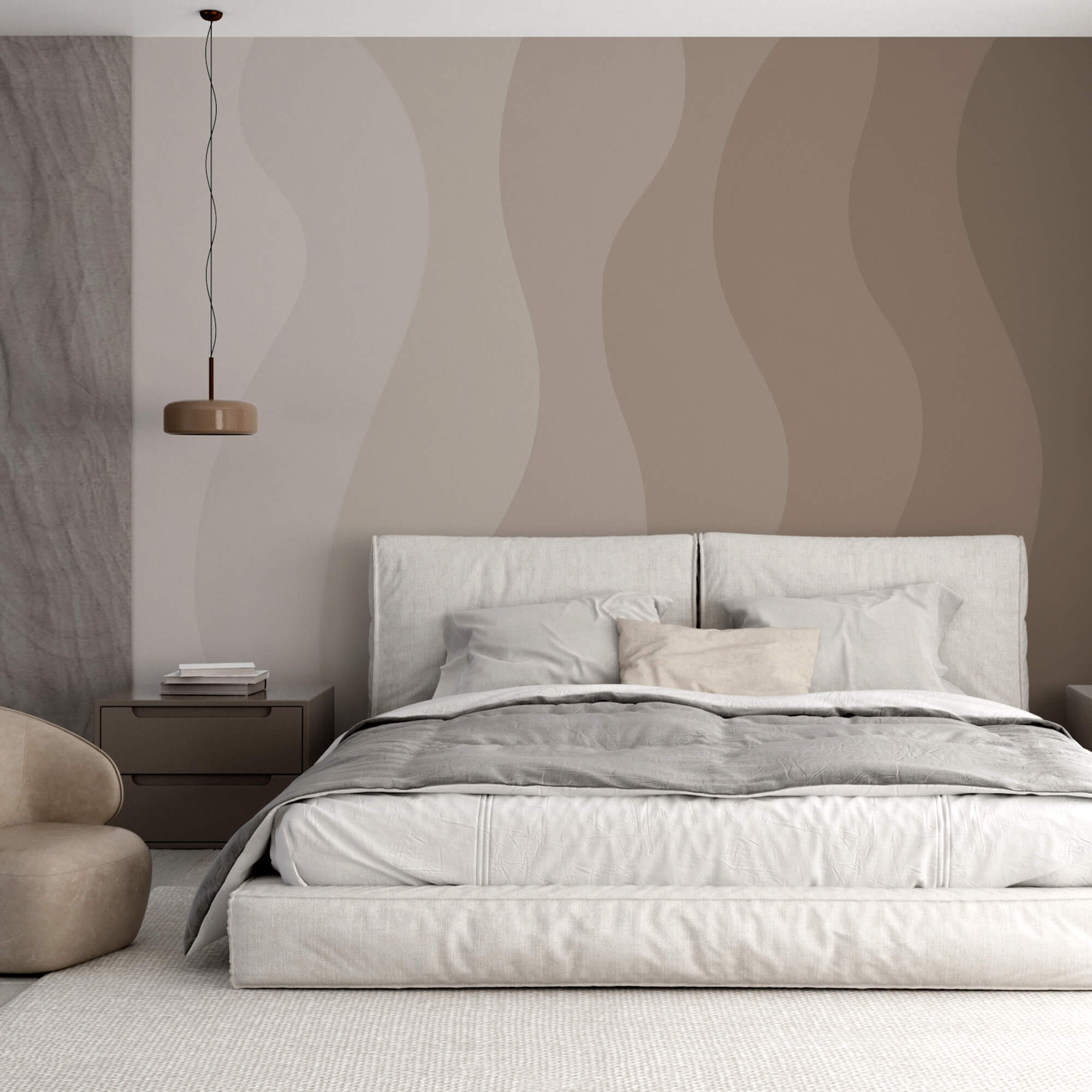 Harmonious waves of soft colors